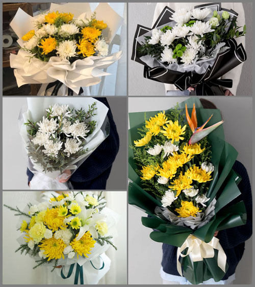 湖北黄冈市浠水县团陂镇华桂山村白事花束代送